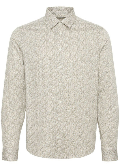 Floral Print Shirt Taupe