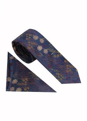 Hanging Florals Tie & Pocket Square Set