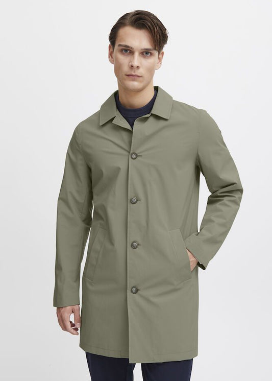 Long Mac Jacket Sage