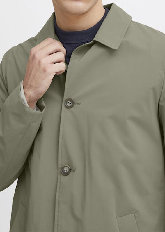 Long Mac Jacket Sage