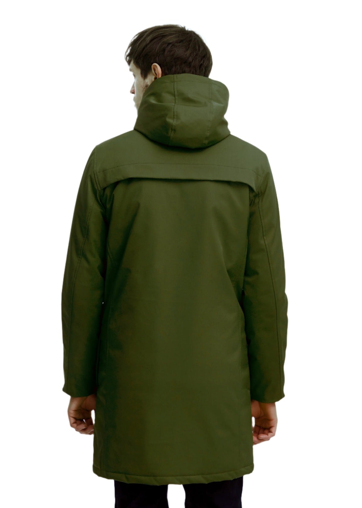 Long Parka Coat Green