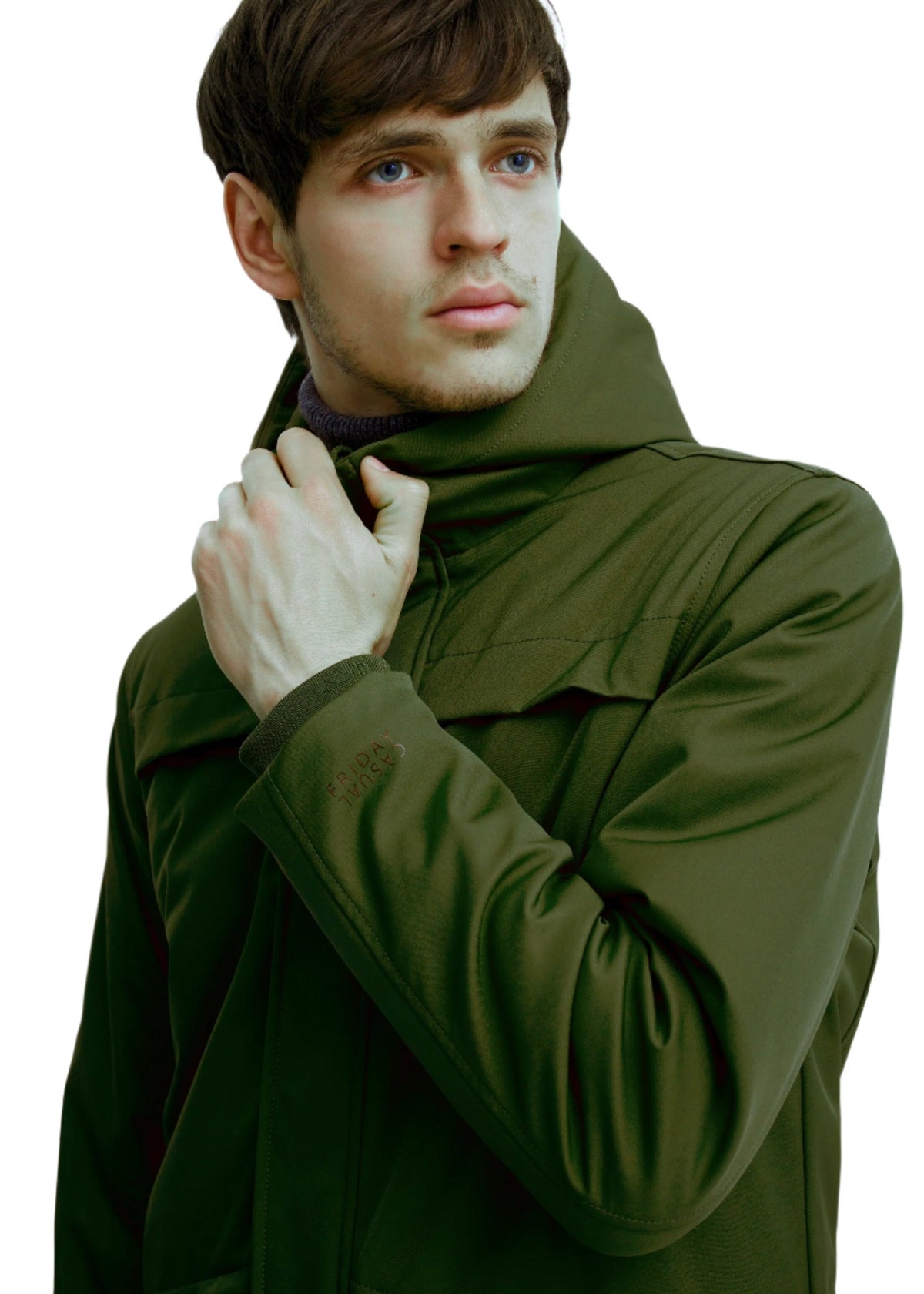 Long Parka Coat Green