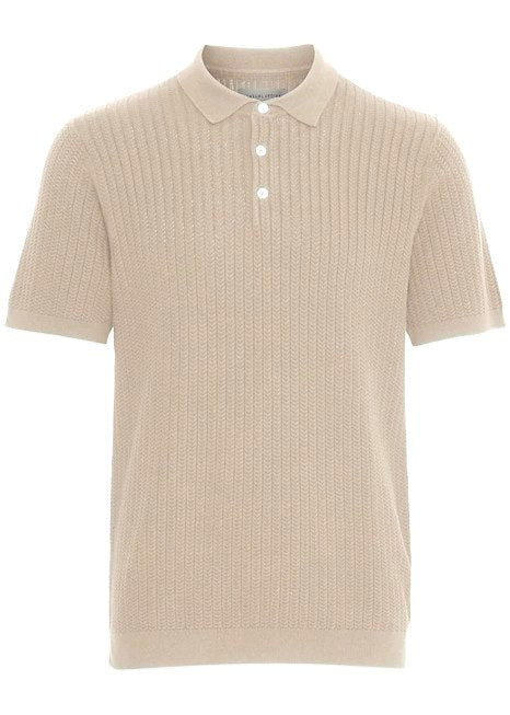 Polo Shirt Knit Sandstone