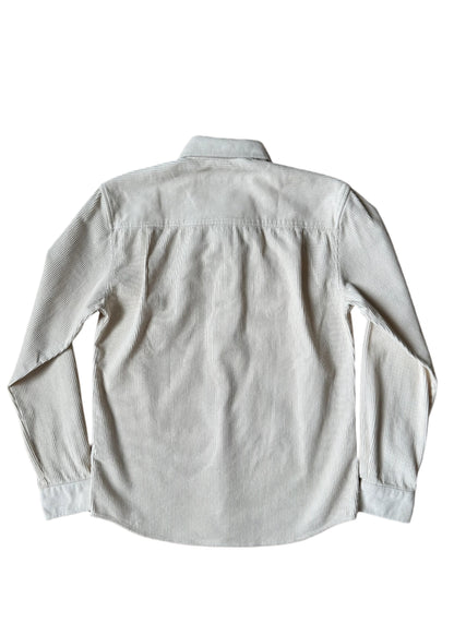 SUAVE OWL Men's Corduroy Overshirt Stone Back
