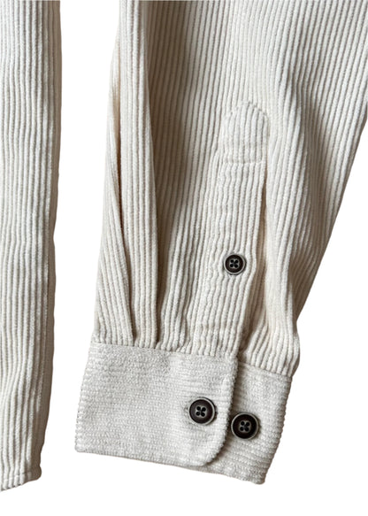 SUAVE OWL Men's Corduroy Overshirt Stone Cuff
