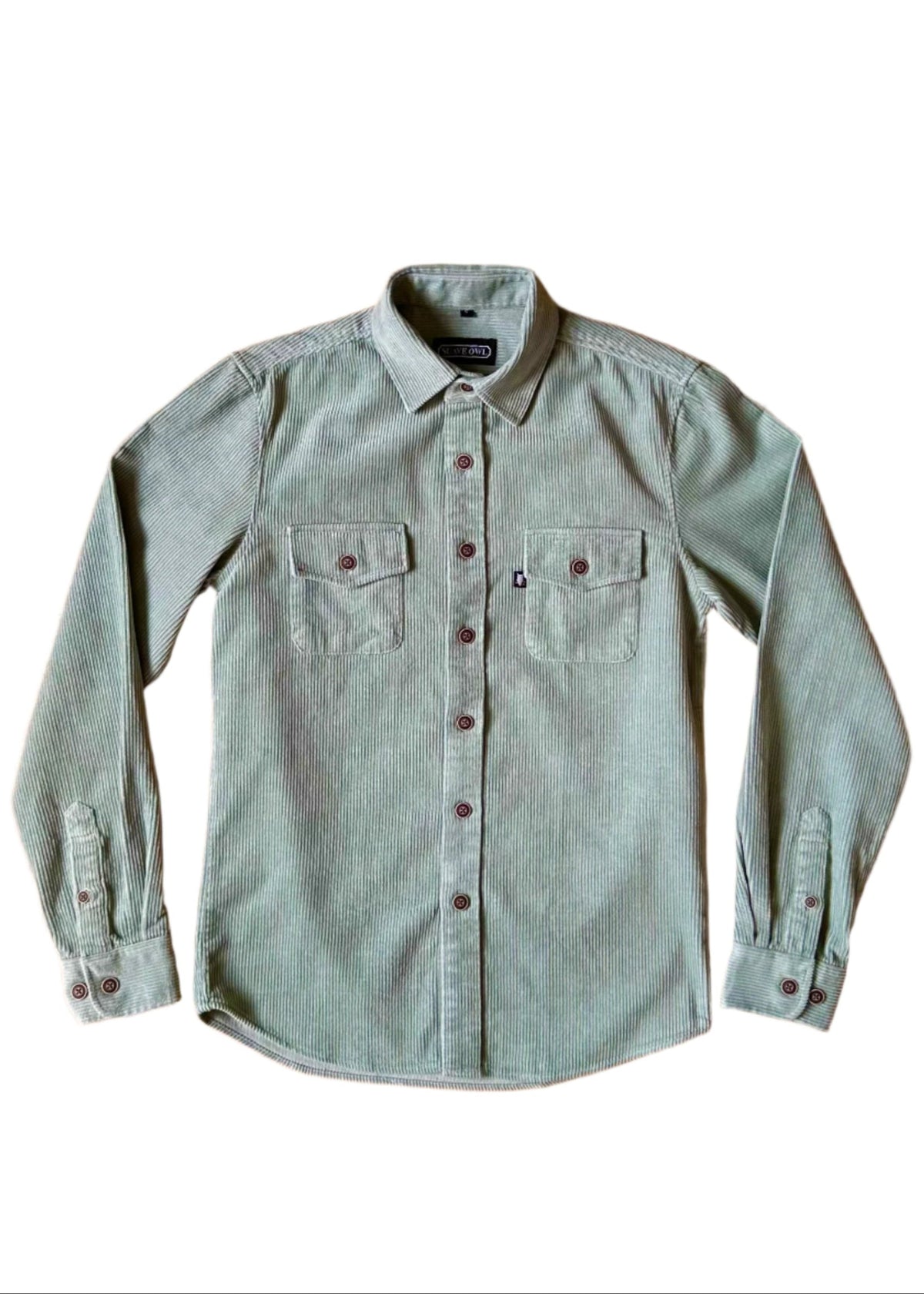 SUAVE OWL Best Men's Corduroy Overshirt Sage