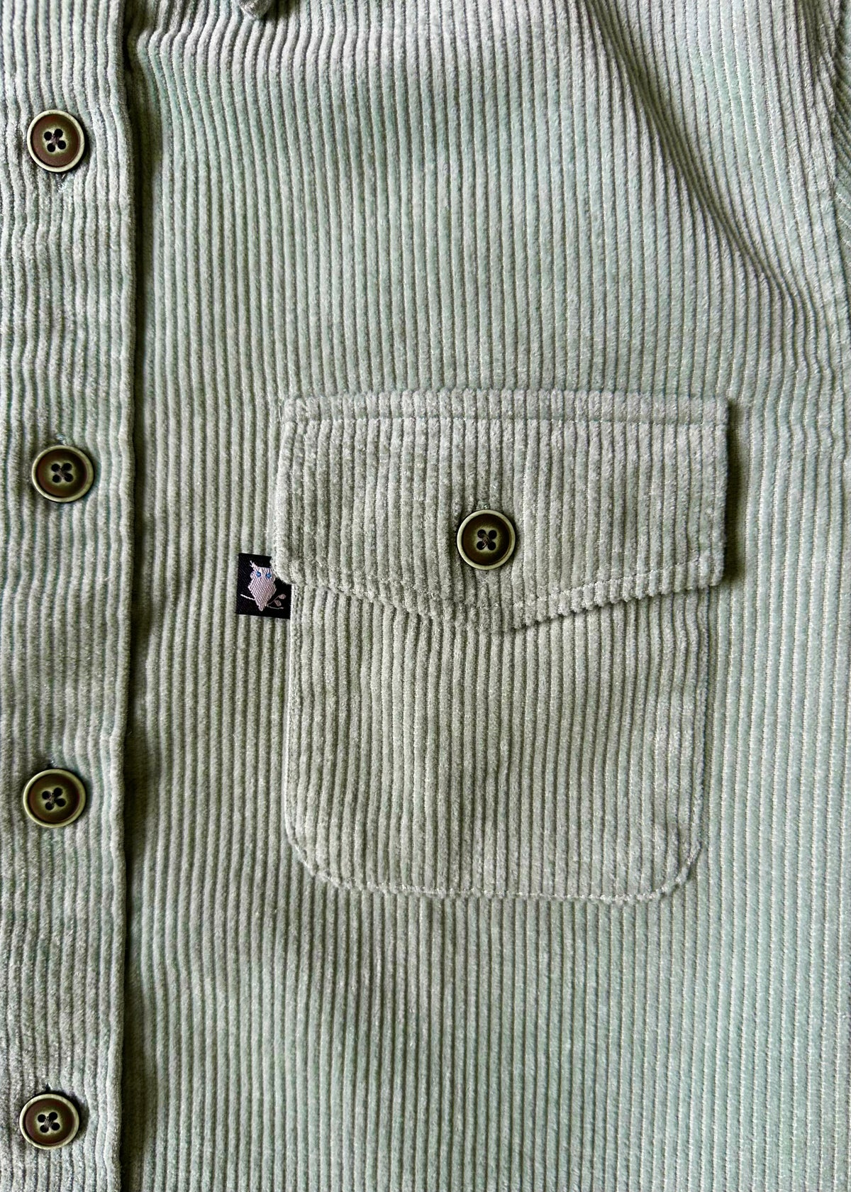 SUAVE OWL Corduroy Overshirt Sage