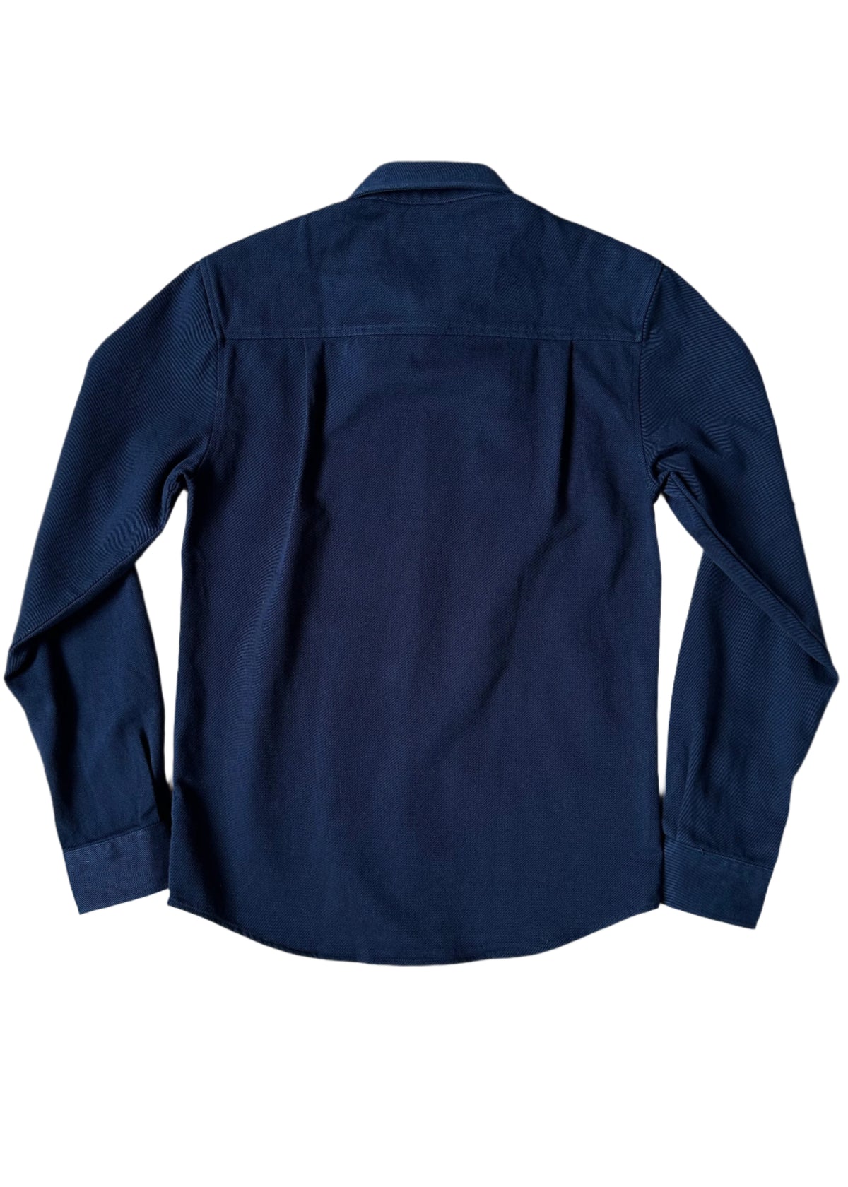 SUAVE OWL Men's Twill Overshirt Navy Back