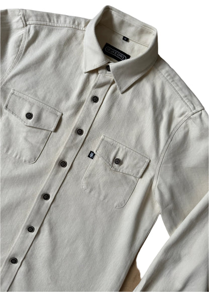 SUAVE OWL Men's Twill Overshirt Stone