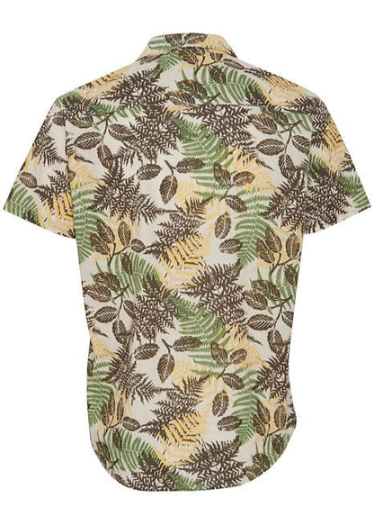 Short Sleeve Green Leaf Shirt