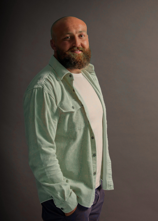 SUAVE OWL Corduroy Overshirt Sage