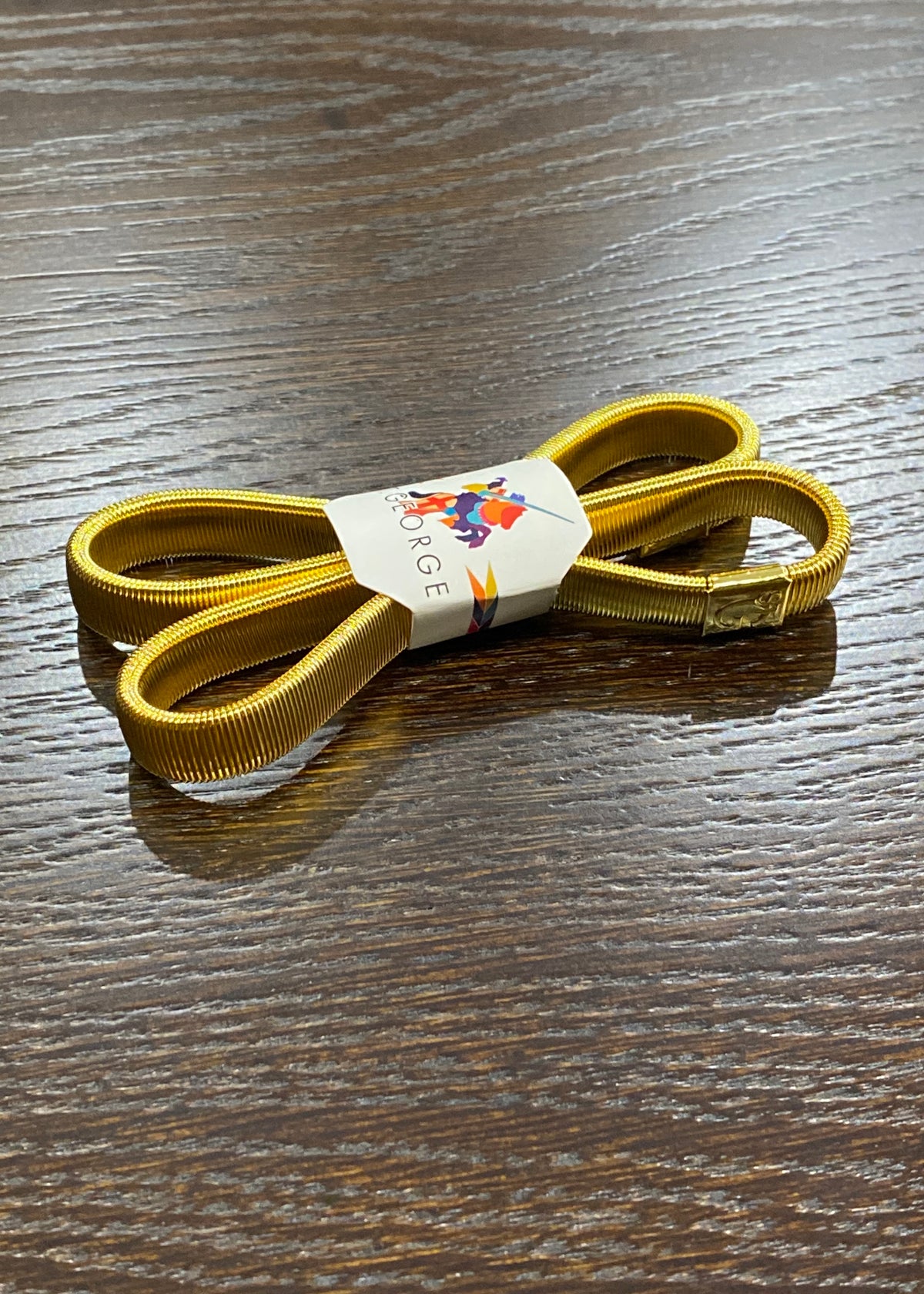 Gold gilt arm band for men's shirt