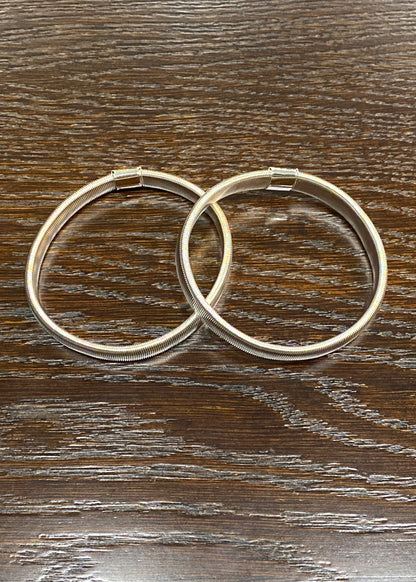 Silver armsbands for mens shirt